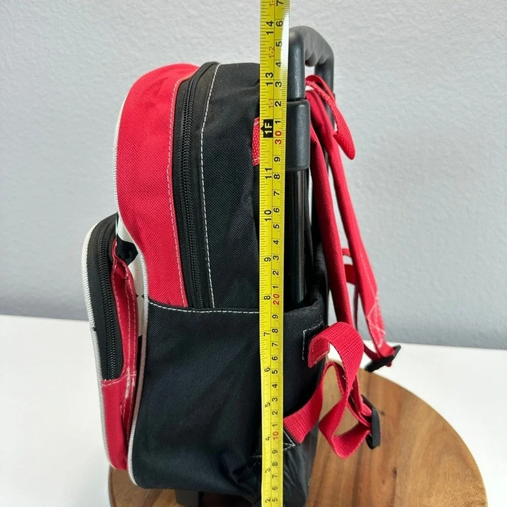 Y2K Disney Pixar Cars Lightning McQueen Rolling Backpack‎ Suitcase 13